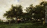 Karl Pierre Daubigny Peasants Repast painting